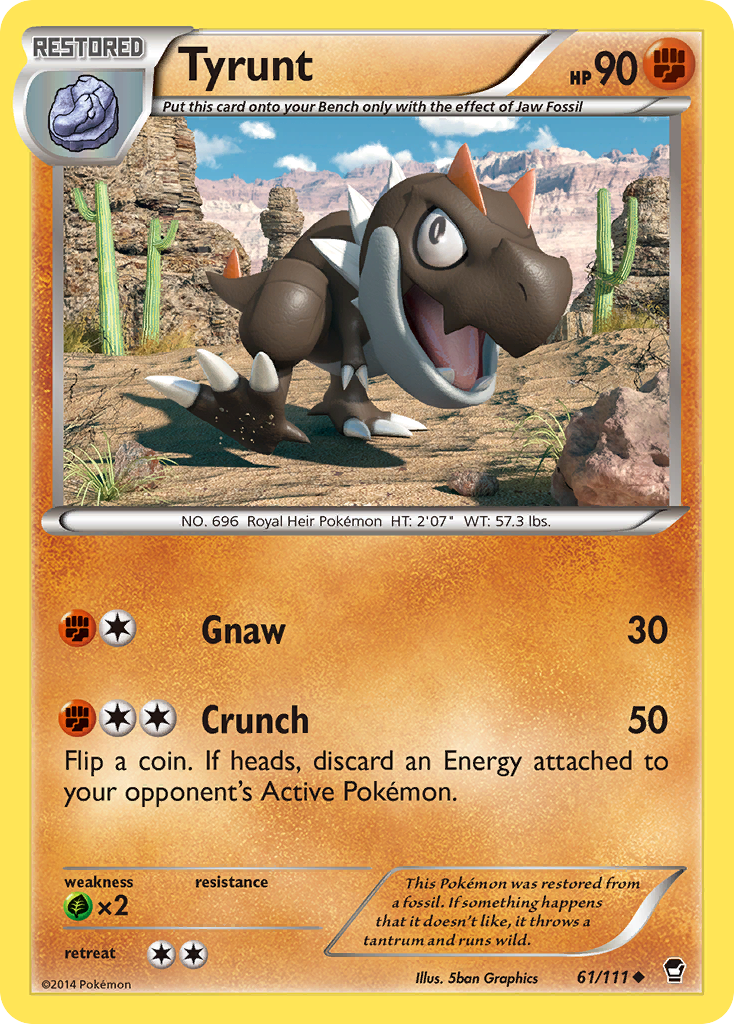 Tyrunt (61/111) [XY: Furious Fists] | All Aboard Games