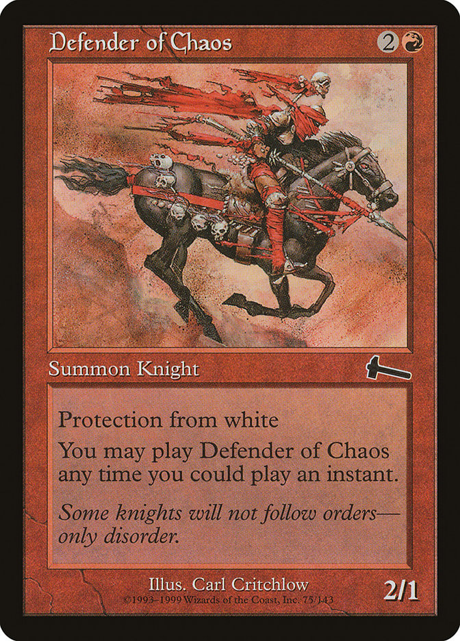 Defender of Chaos [Urza's Legacy] | All Aboard Games