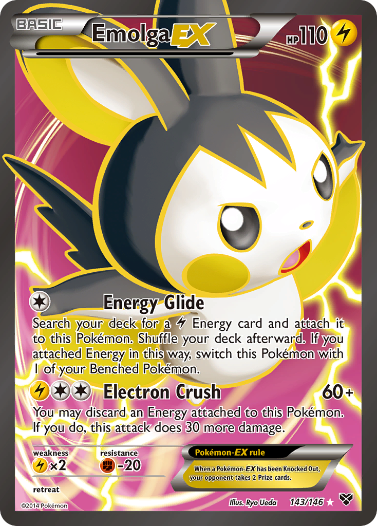 Emolga EX (143/146) [XY: Base Set] | All Aboard Games