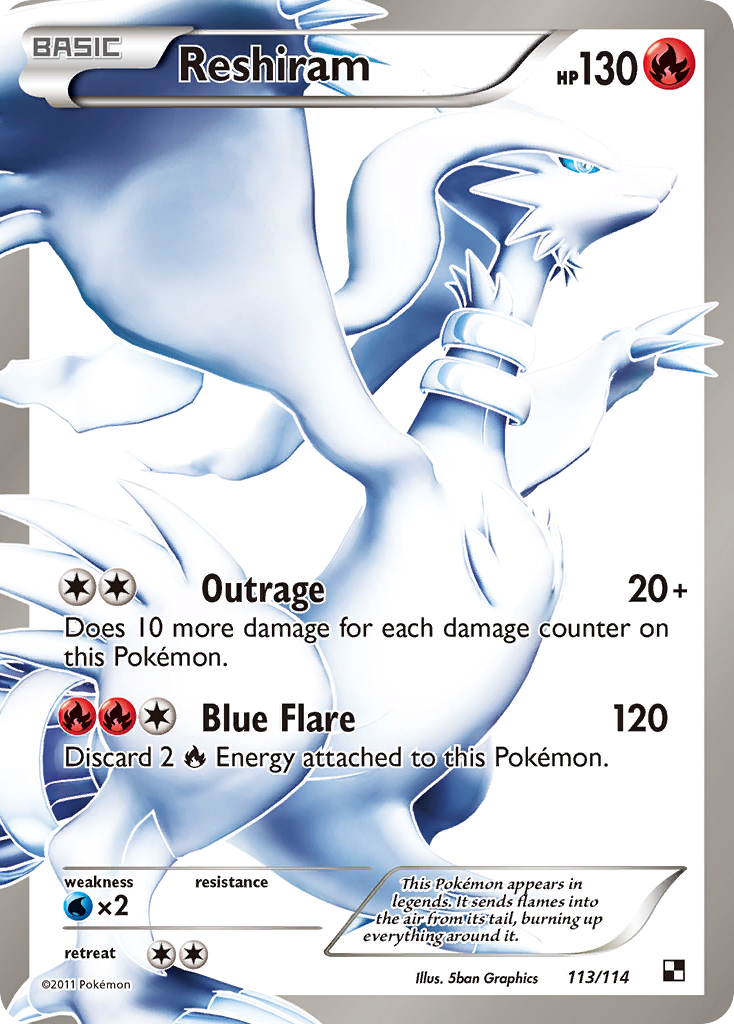 Reshiram (113/114) [Black & White: Base Set] | All Aboard Games