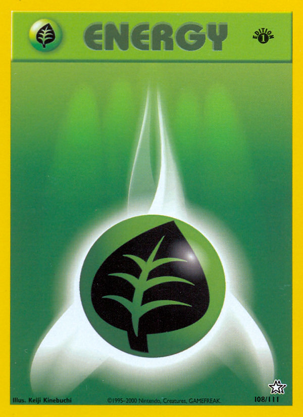 Grass Energy (108/111) [Neo Genesis 1st Edition] | All Aboard Games