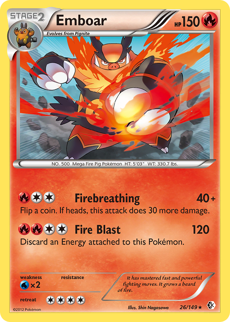 Emboar (26/149) [Black & White: Boundaries Crossed] | All Aboard Games