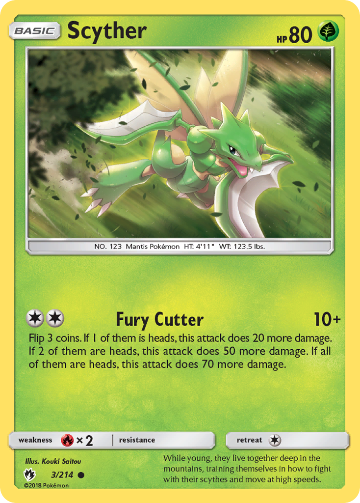 Scyther (3/214) [Sun & Moon: Lost Thunder] | All Aboard Games