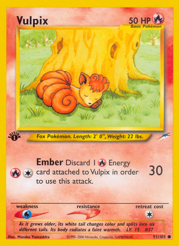 Vulpix (91/105) [Neo Destiny 1st Edition] | All Aboard Games