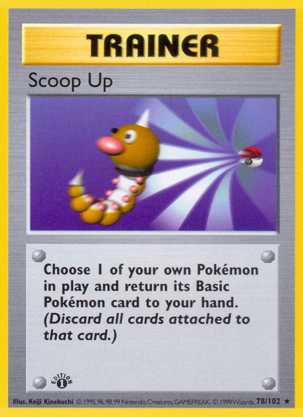 Scoop Up (78/102) (Shadowless) [Base Set 1st Edition] | All Aboard Games