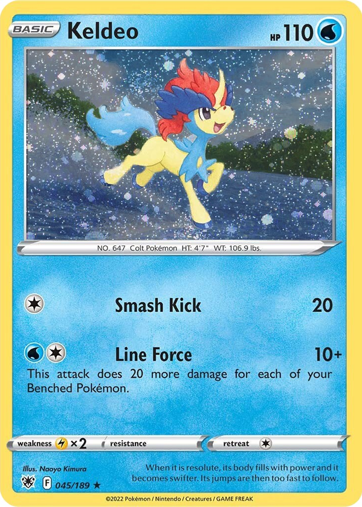 Keldeo (045/189) (Cosmos Holo) [Sword & Shield: Astral Radiance] | All Aboard Games