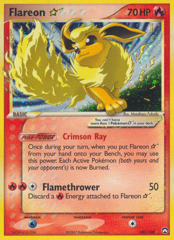 Flareon Star (100/108) [EX: Power Keepers] | All Aboard Games