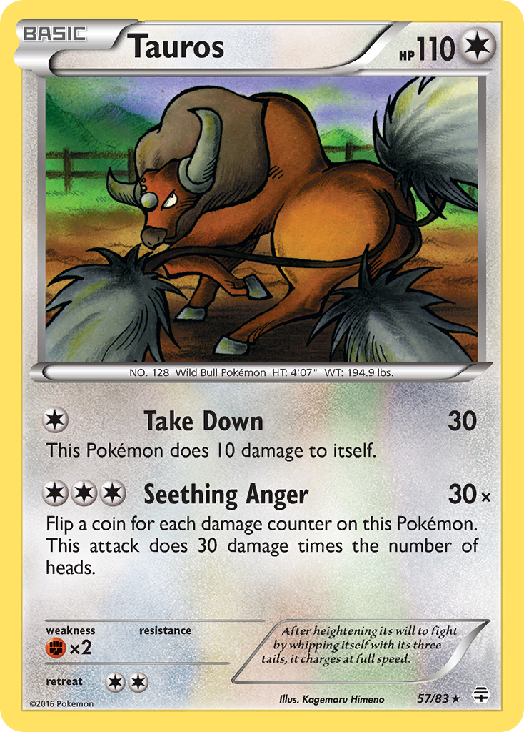 Tauros (57/83) [XY: Generations] | All Aboard Games