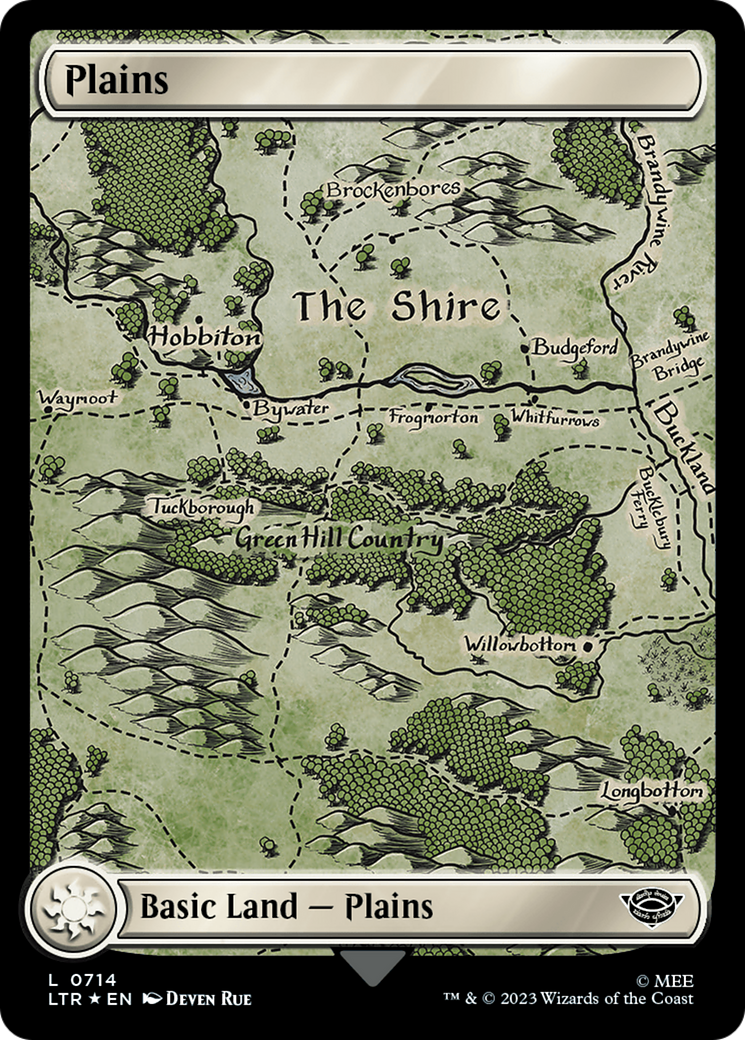 Plains (0714) (Surge Foil) [The Lord of the Rings: Tales of Middle-Earth] | All Aboard Games