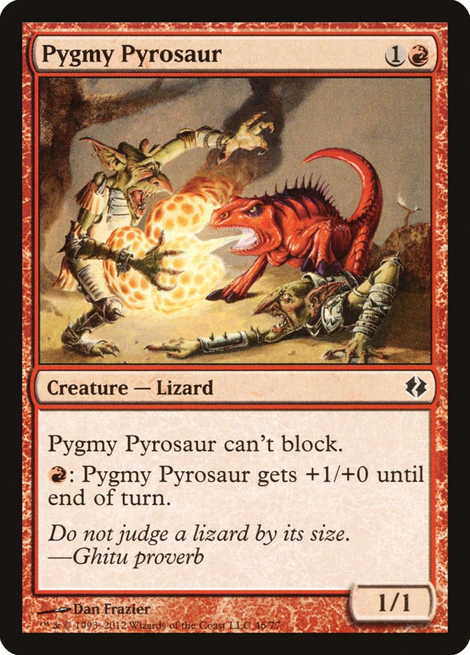Pygmy Pyrosaur [Duel Decks: Venser vs. Koth] | All Aboard Games