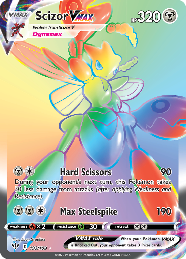 Scizor VMAX (193/189) [Sword & Shield: Darkness Ablaze] | All Aboard Games