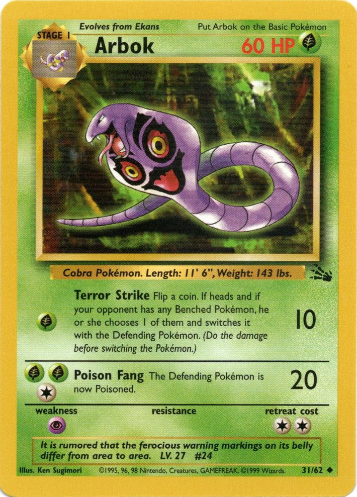 Arbok (31/62) [Fossil Unlimited] | All Aboard Games