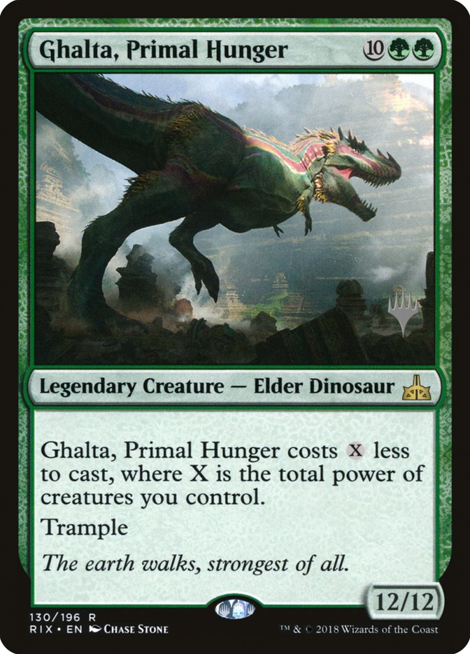 Ghalta, Primal Hunger (Promo Pack) [Rivals of Ixalan Promos] | All Aboard Games