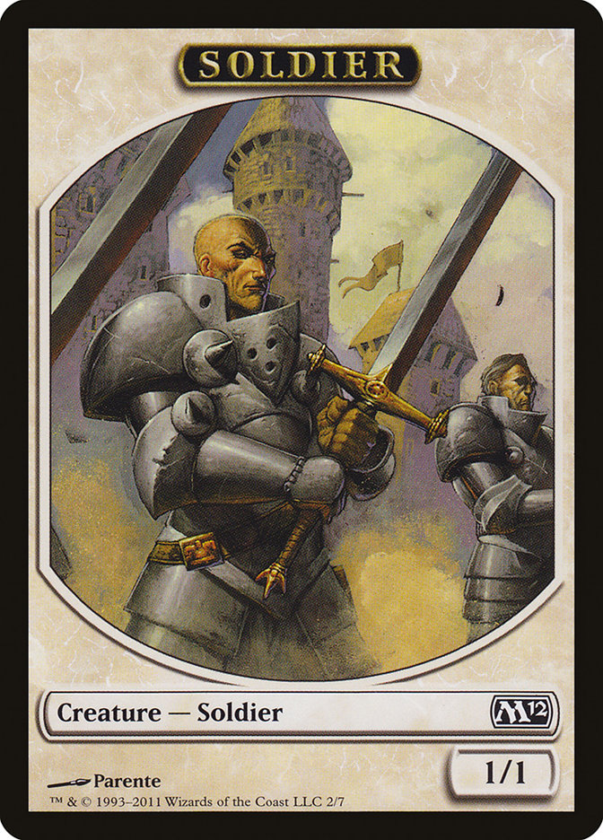 Soldier [Magic 2012 Tokens] | All Aboard Games