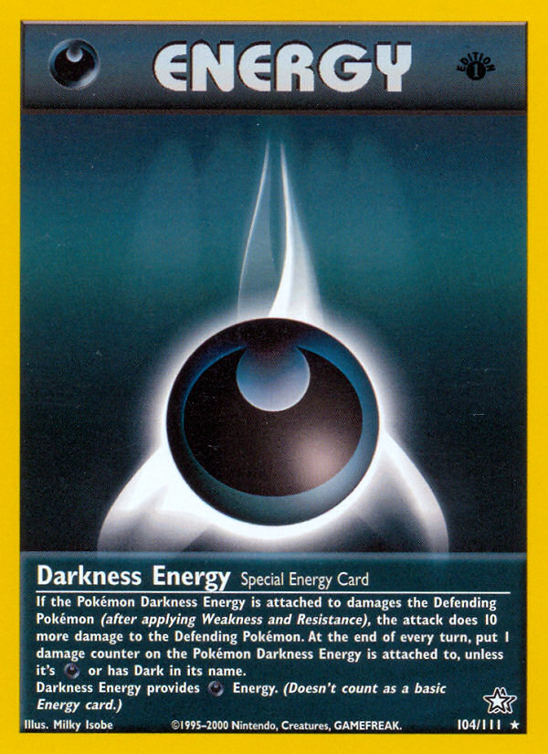 Darkness Energy (104/111) [Neo Genesis 1st Edition] | All Aboard Games