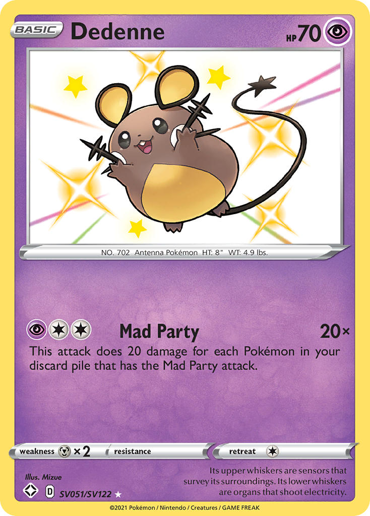 Dedenne (SV051/SV122) [Sword & Shield: Shining Fates] | All Aboard Games