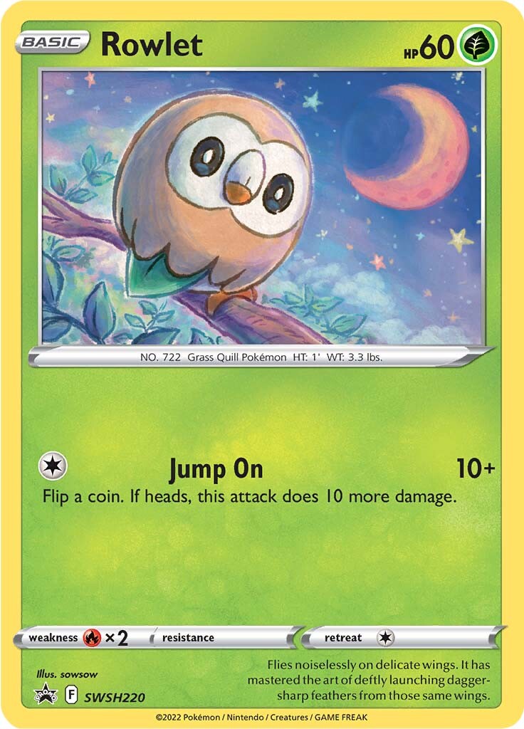 Rowlet (SWSH220) [Sword & Shield: Black Star Promos] | All Aboard Games