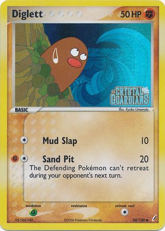 Diglett (50/100) (Stamped) [EX: Crystal Guardians] | All Aboard Games