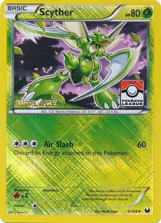 Scyther (4/108) (League Promo 1st Place) [Black & White: Dark Explorers] | All Aboard Games