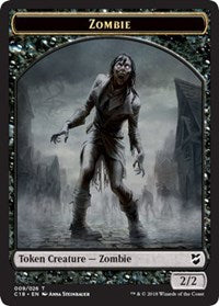 Zombie // Angel Double-sided Token [Commander 2018 Tokens] | All Aboard Games