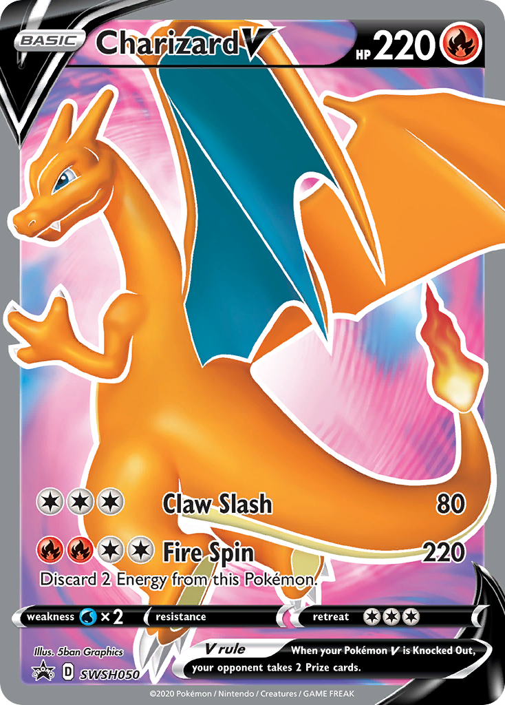 Charizard V (SWSH050) [Sword & Shield: Black Star Promos] | All Aboard Games