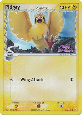 Pidgey (77/110) (Delta Species) (Stamped) [EX: Holon Phantoms] | All Aboard Games