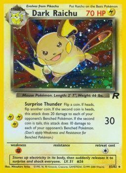 Dark Raichu (83/82) [Team Rocket Unlimited] | All Aboard Games