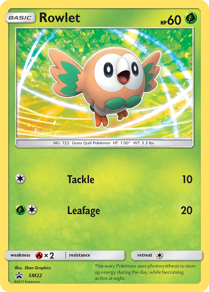 Rowlet (SM22) [Sun & Moon: Black Star Promos] | All Aboard Games