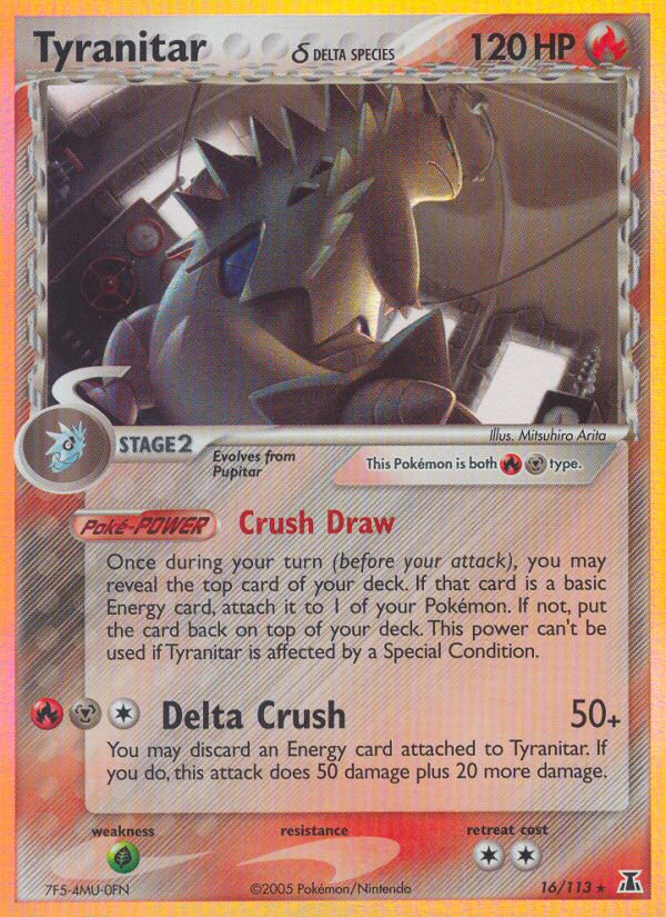 Tyranitar (16/113) (Delta Species) [EX: Delta Species] | All Aboard Games