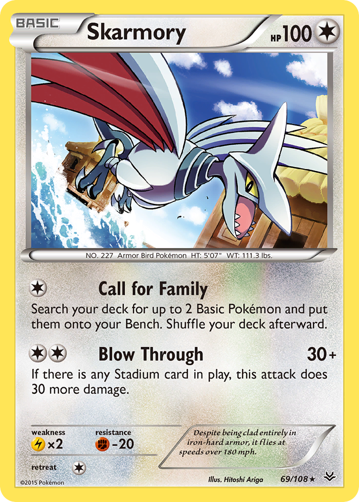 Skarmory (69/108) [XY: Roaring Skies] | All Aboard Games