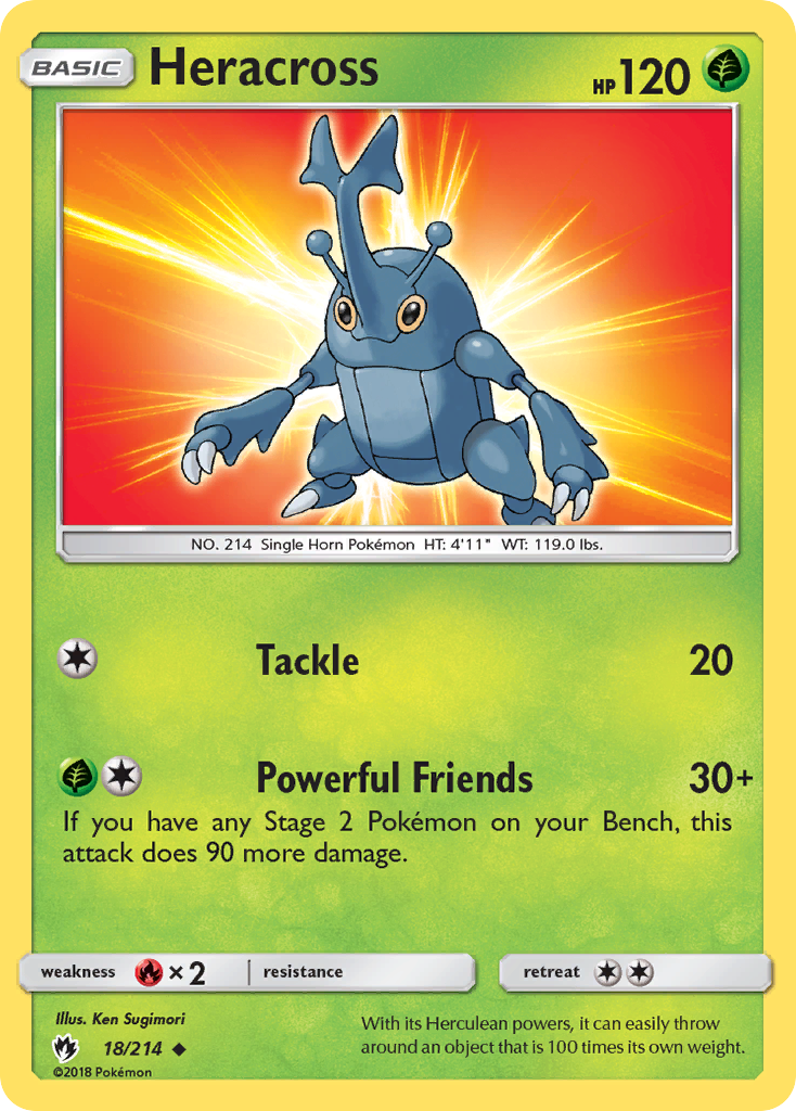 Heracross (18/214) [Sun & Moon: Lost Thunder] | All Aboard Games