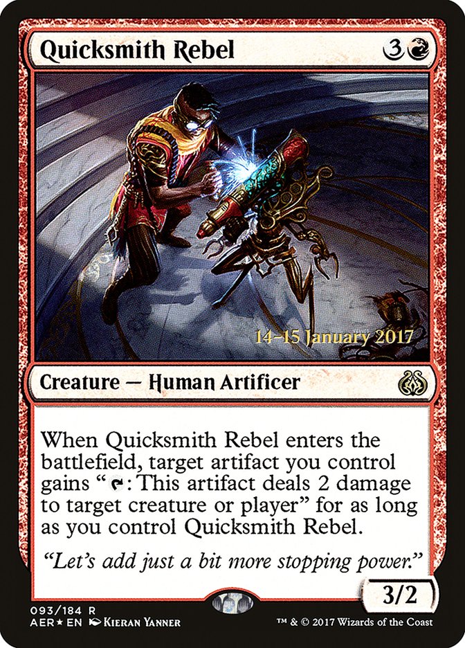 Quicksmith Rebel  [Aether Revolt Prerelease Promos] | All Aboard Games