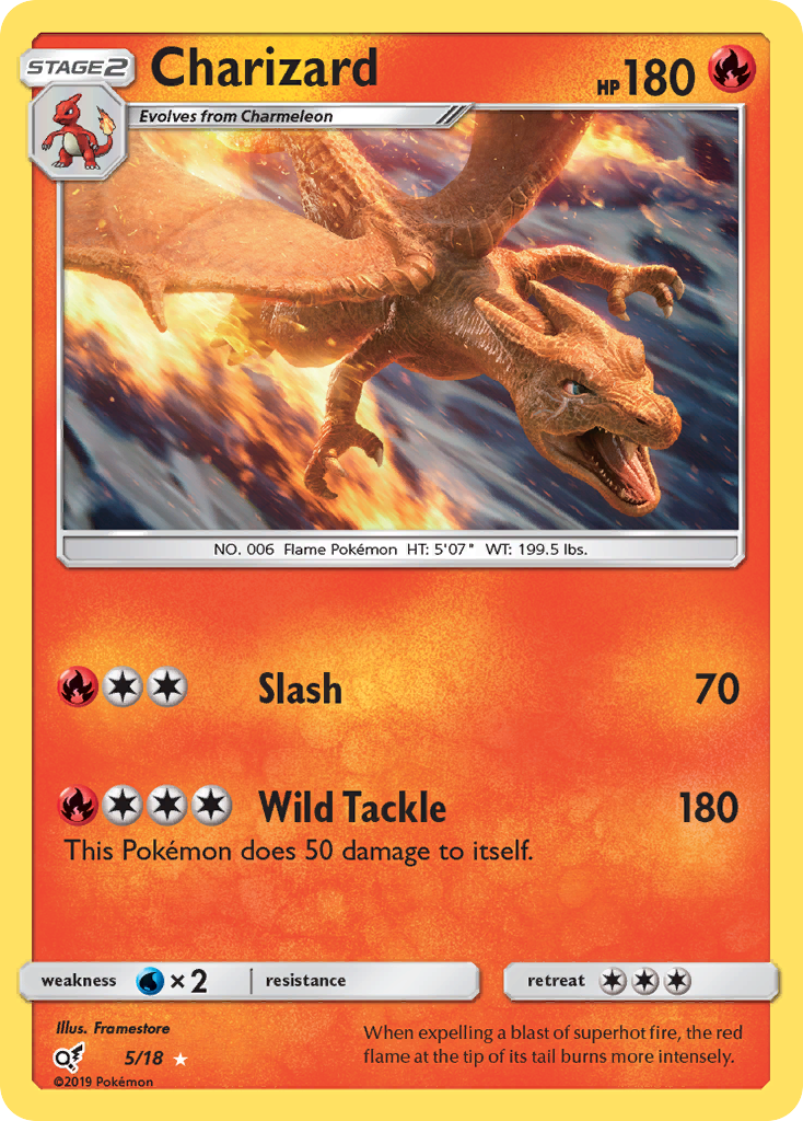 Charizard (5/18) [Sun & Moon: Detective Pikachu] | All Aboard Games