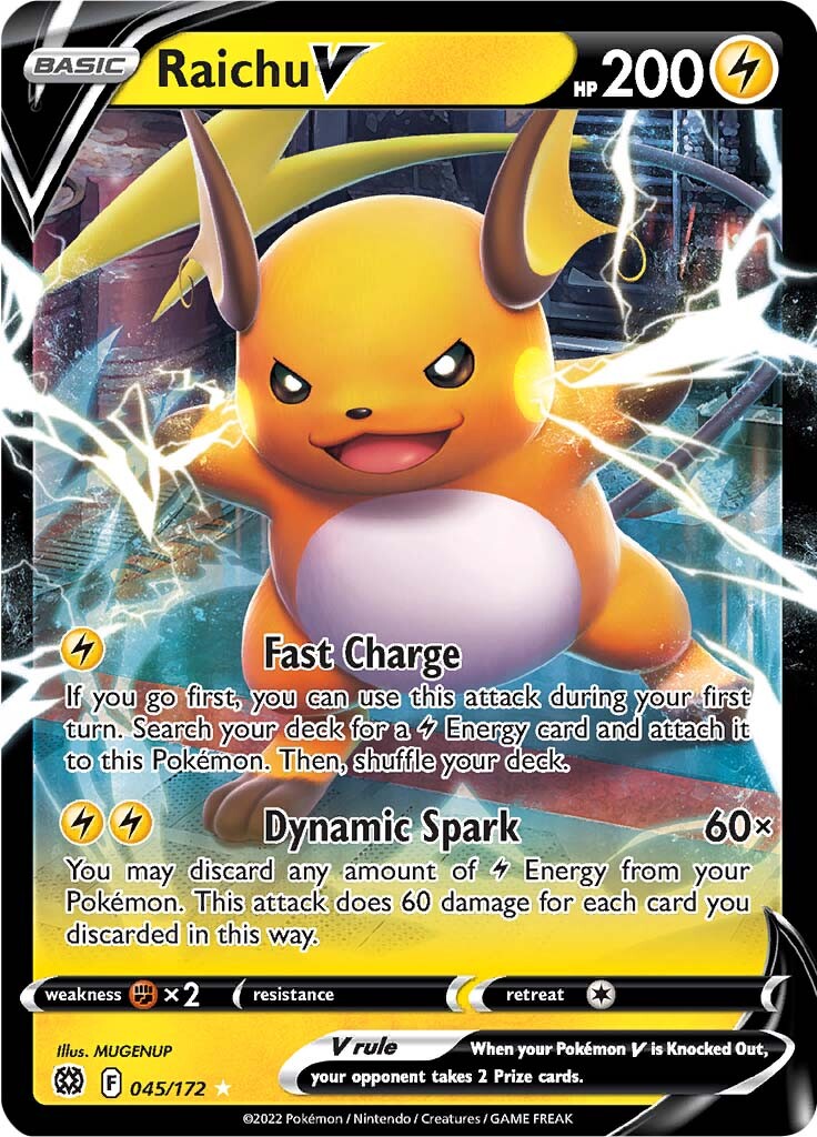 Raichu V (045/172) [Sword & Shield: Brilliant Stars] | All Aboard Games