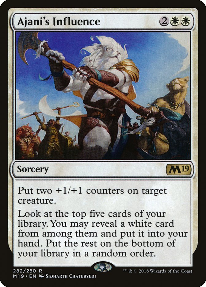 Ajani's Influence [Core Set 2019] | All Aboard Games