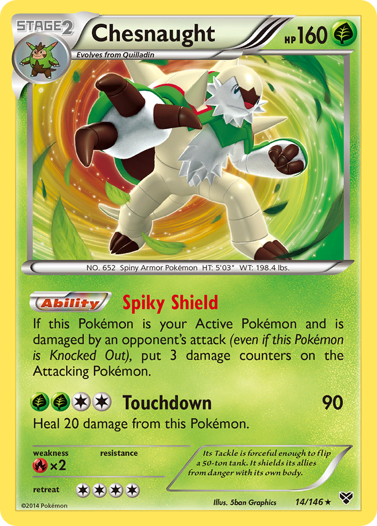 Chesnaught (14/146) [XY: Base Set] | All Aboard Games