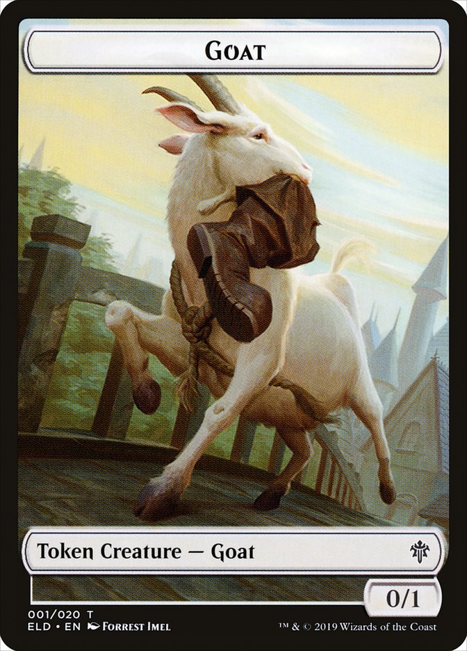 Goat Token [Throne of Eldraine Tokens] | All Aboard Games