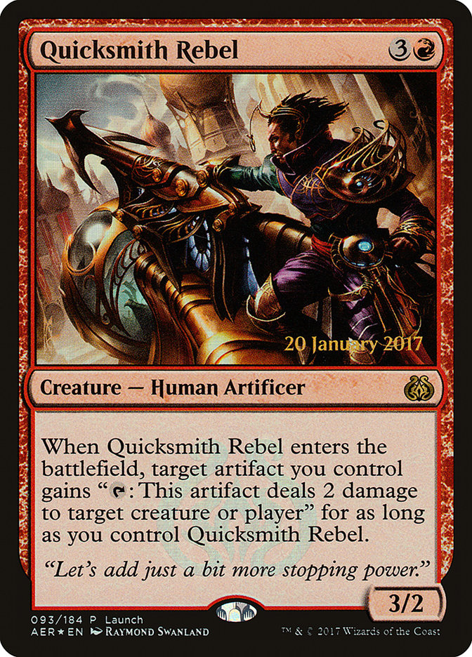Quicksmith Rebel (Launch) [Aether Revolt Promos] | All Aboard Games