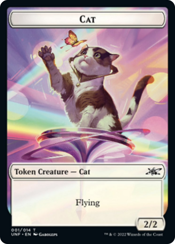 Cat // Treasure (13) Double-sided Token [Unfinity Tokens] | All Aboard Games
