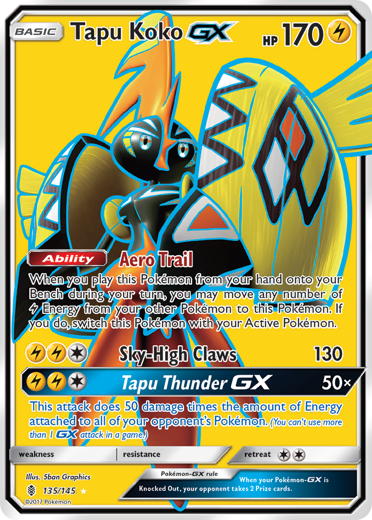 Tapu Koko GX (135/145) [Sun & Moon: Guardians Rising] | All Aboard Games