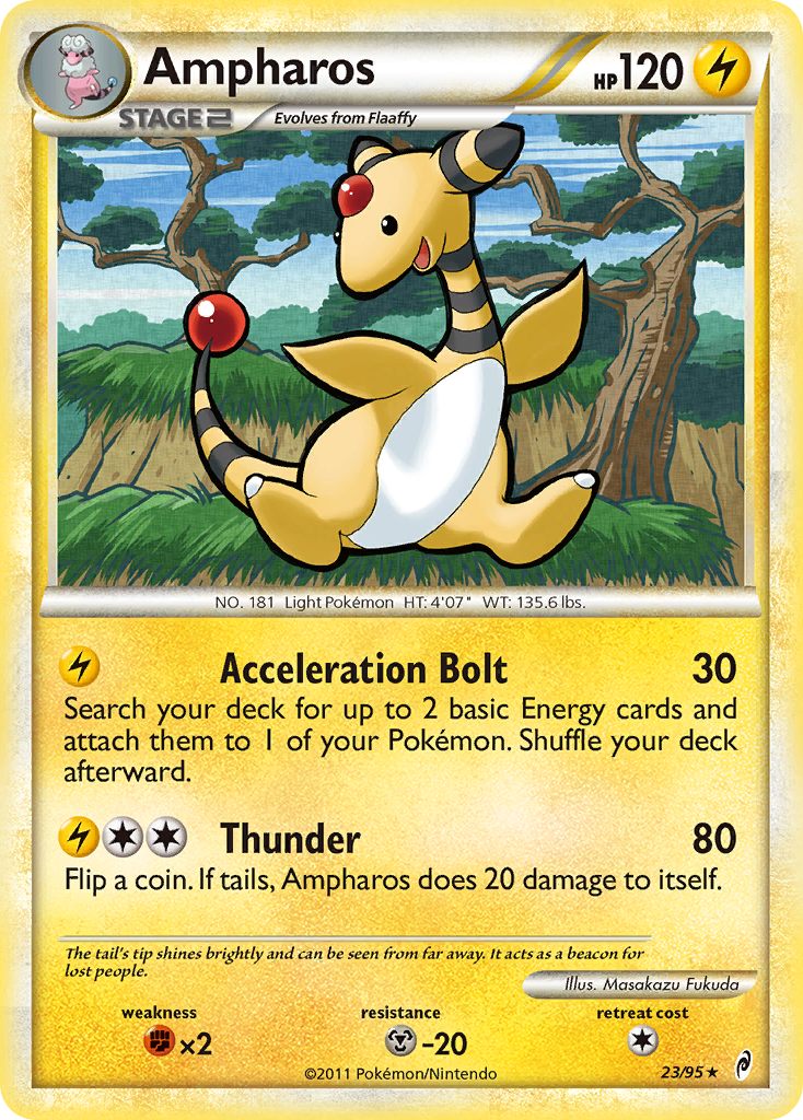 Ampharos (23/95) [HeartGold & SoulSilver: Call of Legends] | All Aboard Games