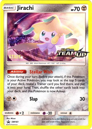 Jirachi (SM161) (Staff) [Sun & Moon: Black Star Promos] | All Aboard Games