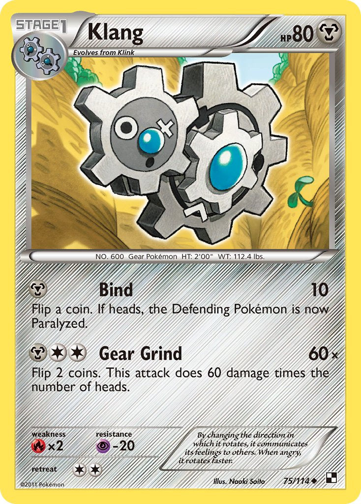 Klang (75/114) (Cracked Ice Holo) (Blister Exclusive) [Black & White: Base Set] | All Aboard Games