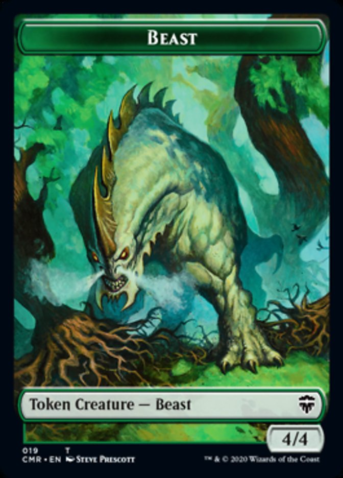 Beast (19) // Elephant Token [Commander Legends Tokens] | All Aboard Games