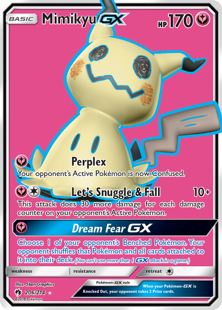 Mimikyu GX (206/214) [Sun & Moon: Lost Thunder] | All Aboard Games