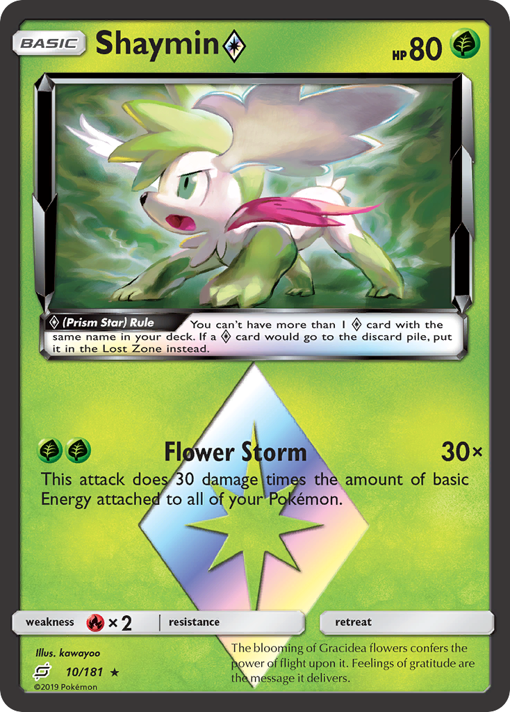 Shaymin (10/181) (Prism Star) [Sun & Moon: Team Up] | All Aboard Games