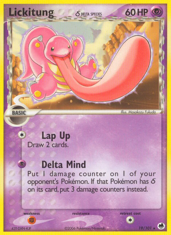 Lickitung (19/101) (Delta Species) [EX: Dragon Frontiers] | All Aboard Games