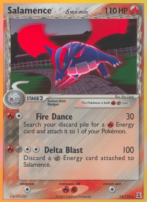 Salamence (14/113) (Delta Species) [EX: Delta Species] | All Aboard Games