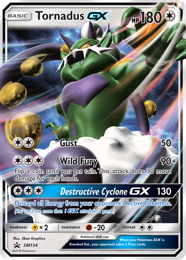 Tornadus GX (SM134) [Sun & Moon: Black Star Promos] | All Aboard Games