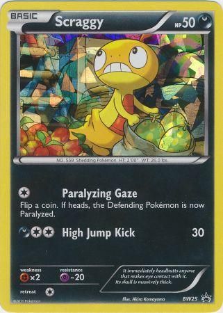 Scraggy (BW25) (Cracked Ice Holo) [Black & White: Black Star Promos] | All Aboard Games